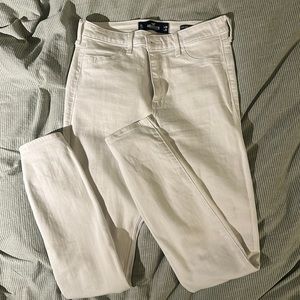 Hollister high rise Jean legging white